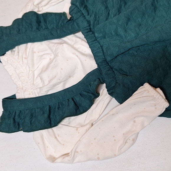 NEW! Toddler Girls' 2pc Long Sleeve Skirtall Set, Green - Cat & Jack - Picture 4 of 9